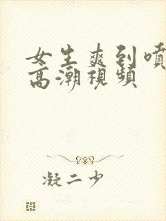 女生爽到喷水的高潮视频