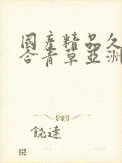 国产精品久久综合青草亚洲av