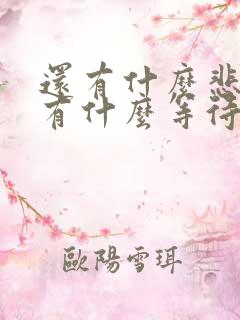 还有什么悲哀还有什么等待是什么歌