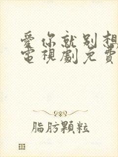 爱你就别想太多电视剧免费观看全集