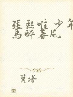 张熙唯 少年白马醉春风