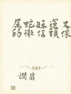 属蛇旺运又旺财的微信头像