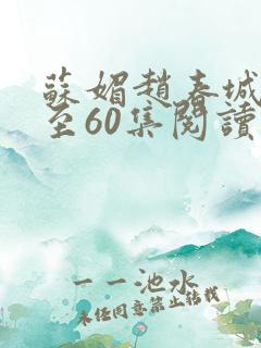 苏媚赵春城50至60集阅读
