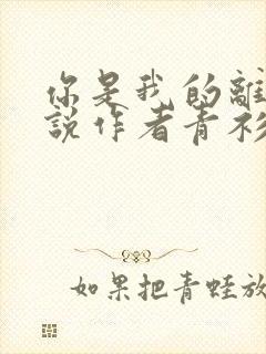 你是我的离音小说作者青衫