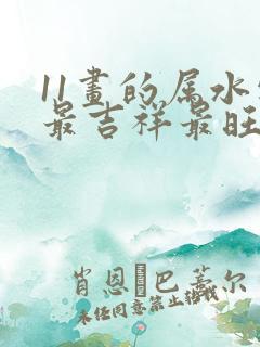 11画的属水字最吉祥最旺