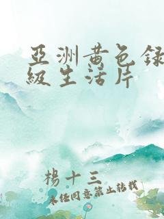 亚洲黄色录像特级生活片