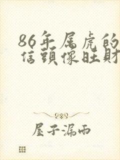 86年属虎的微信头像旺财 招财