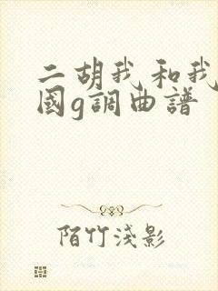 二胡我和我的祖国g调曲谱