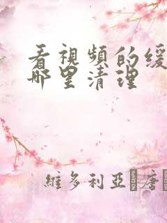 看视频的缓存在哪里清理