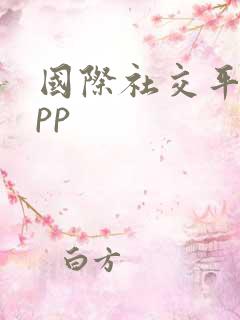 国际社交平台app