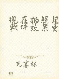 现在拍照用什么软件效果更好