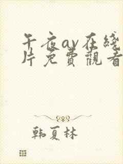 午夜av在线毛片免费观看