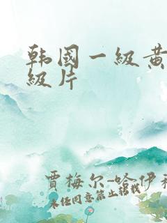 韩国一级黄色特级片