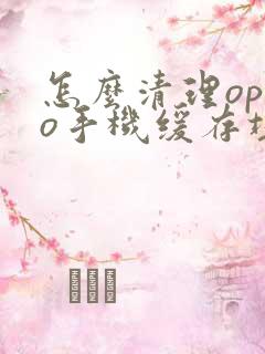 怎么清理oppo手机缓存垃圾清理