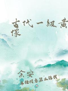 古代一级黄色录像