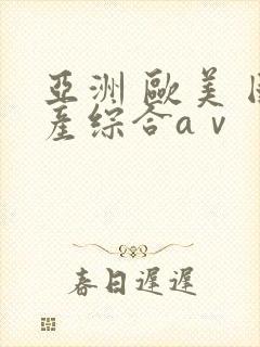 亚洲 欧美 国产综合aⅴ