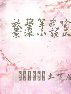 放学等我喻繁陈景深小说正版