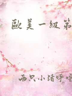 欧美一级第一射