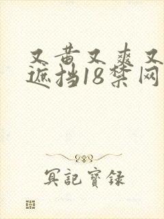 又黄又爽又色无遮挡18禁网站下