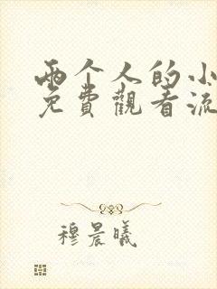 两个人的小森林免费观看流畅