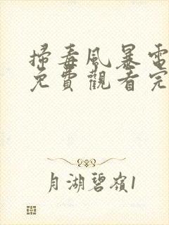 扫毒风暴电视剧免费观看完整版高清