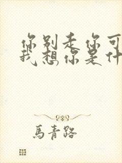 你别走你可知道我想你是什么歌