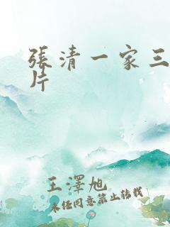 张清一家三口照片