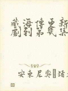 藏海传更新电视剧到第几集了