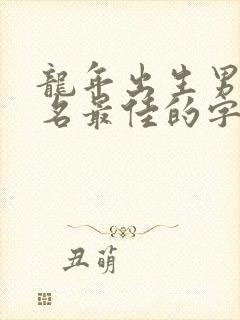 龙年出生男孩取名最佳的字