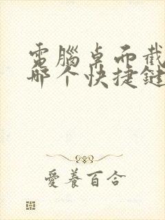 电脑桌面截屏是哪个快捷键