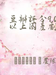 豆瓣评分9.0以上国产剧