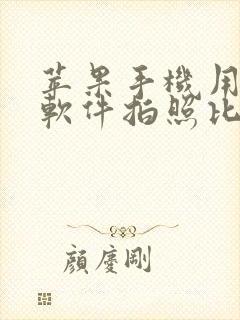 苹果手机用什么软件拍照比较好看