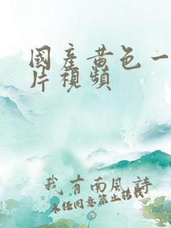 国产黄色一级大片视频