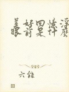 美好回忆浮现在眼前是什么歌的歌词