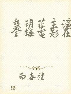 龚玥菲主演的新金梅电影在哪里看