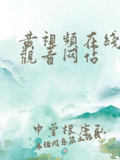 黄视频在线免费观看网站