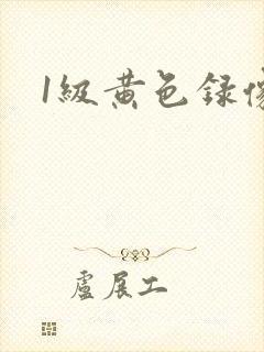 1级黄色录像.