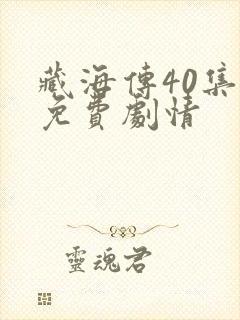 藏海传40集全免费剧情