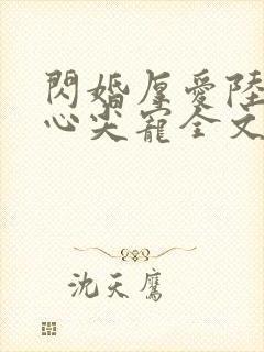 闪婚厚爱陆少的心尖宠全文免费阅读