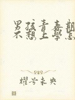 男孩青春期叛逆不想上学怎么办