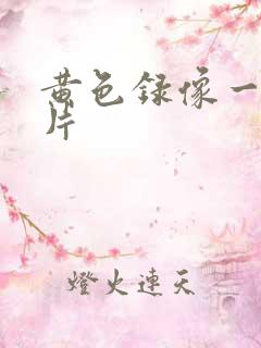 黄色录像一级影片