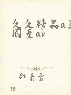 久久精品a亚洲国产av