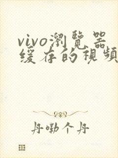 vivo浏览器缓存的视频不见了