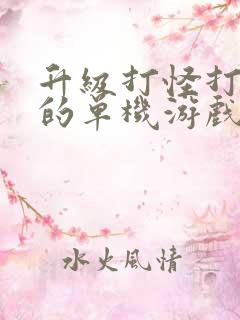 升级打怪打装备的单机游戏