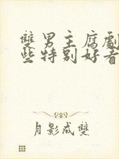 双男主腐剧有哪些特别好看的动漫