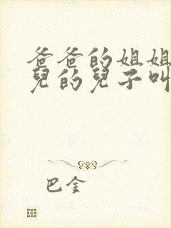 爸爸的姐姐的女儿的儿子叫我什么