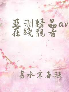 亚洲精品av 在线观看