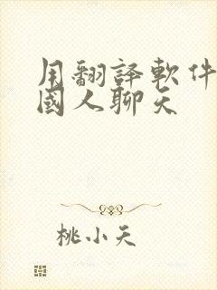 用翻译软件和外国人聊天