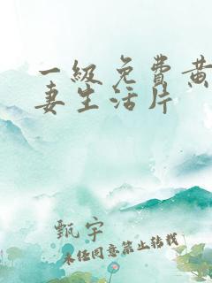 一级免费黄色夫妻生活片
