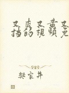 又爽又黄又无遮挡的视频免费